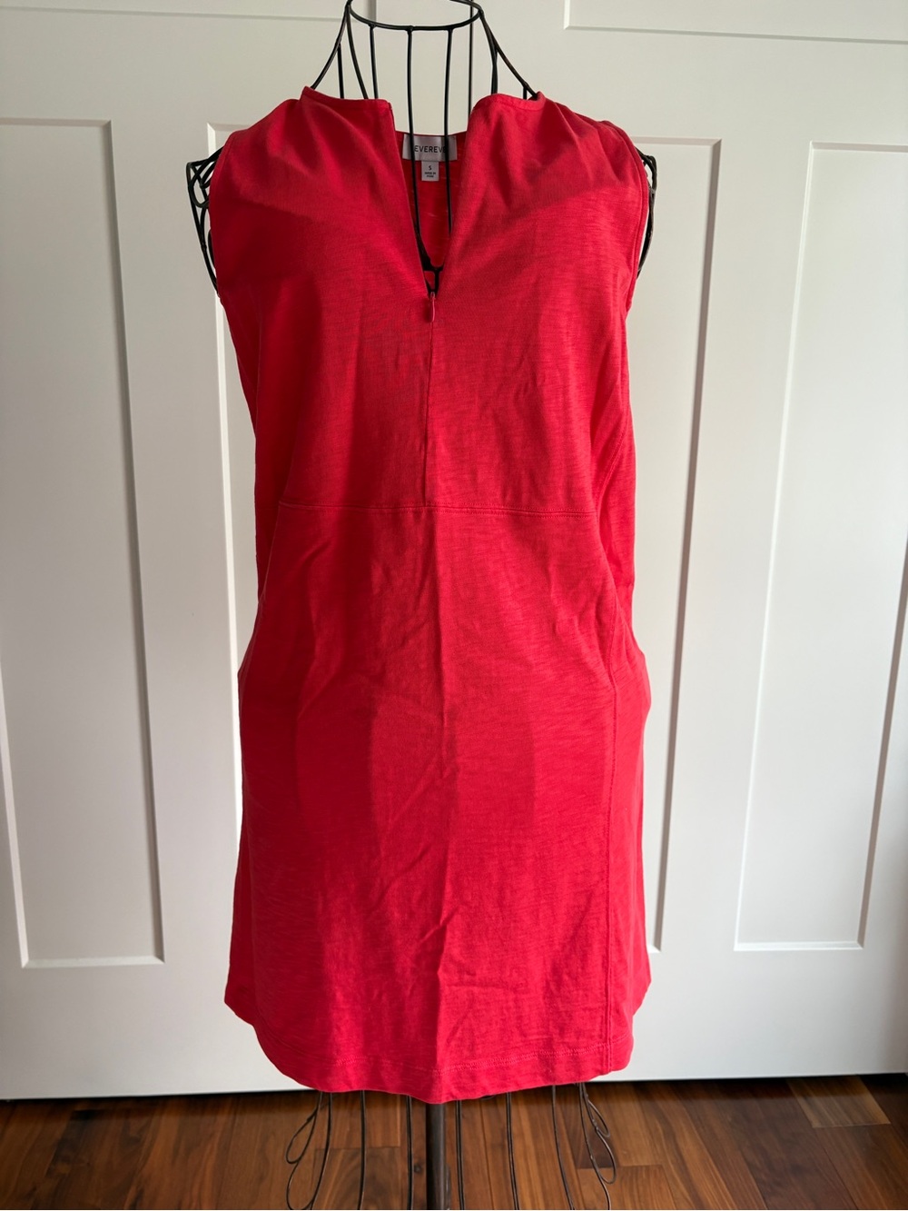 Evereve Red Half Zip Dress
